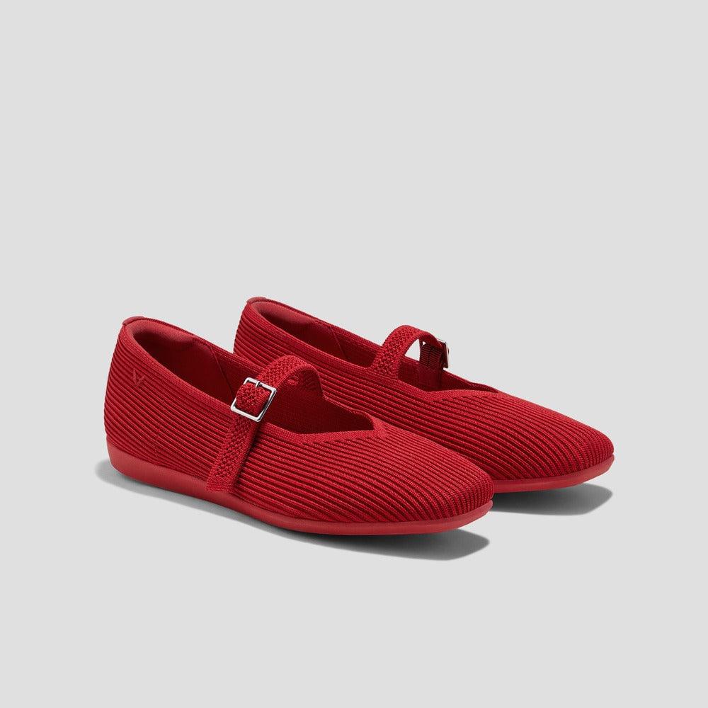 [Margot™ Walker Mary Jane] スクエアトゥ 超軽量 厚底 メリージェーン フラットシューズ